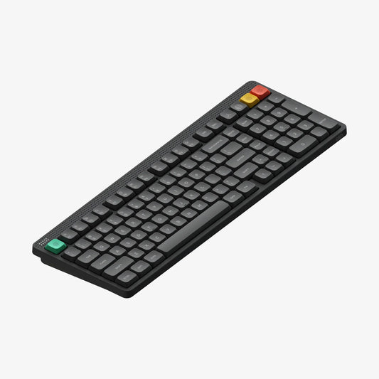 NuPhy Node 100 Low Profile Wireless Mechanical Keyboard Ink Gray Blush Nano Switches