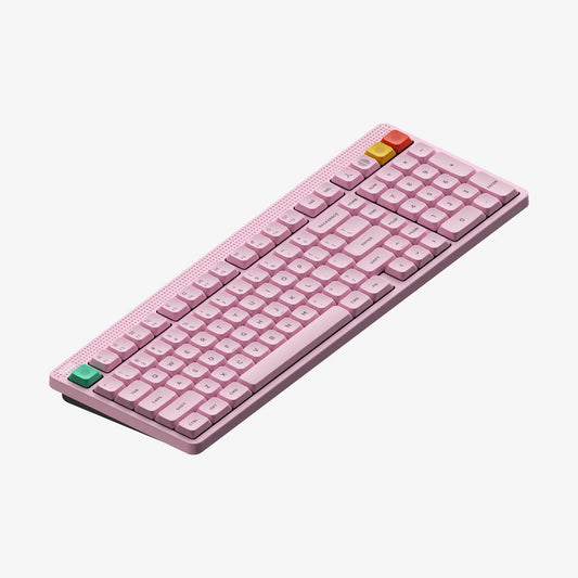 NuPhy Node 100 Low Profile Wireless Mechanical Keyboard Pink Blush Nano Switches