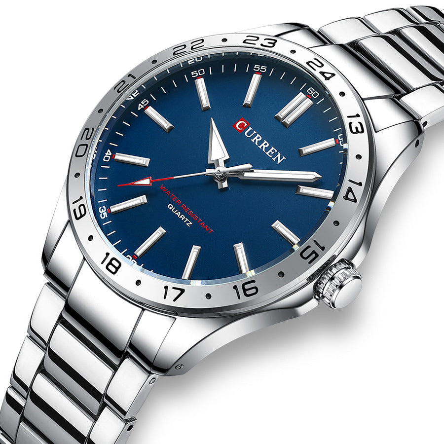 Curren 8452 Luxury Business Wrist Watch Stainless Steel Strap