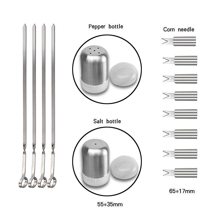 20 Piece Stainless Steel Outdoor Braai Set with Carry Case
