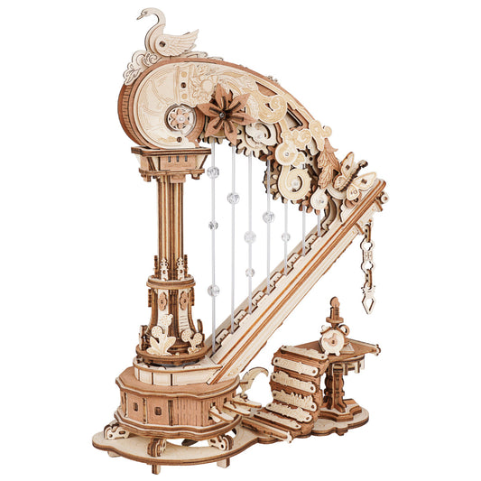 Robotime Magic Harp Music Box Wooden DIY 3D Puzzle