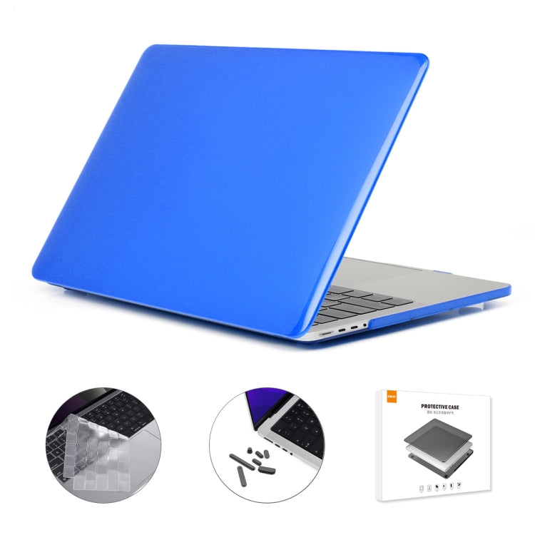 Hardshell Case & Keyboard Cover For 2021 MacBook Pro 14 inch A2442 Blue