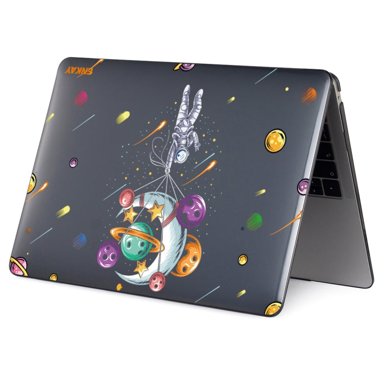 Space Themed Hard Case Cover for 2021 MacBook Pro 14 inch A2442 - Balloon Astronaut