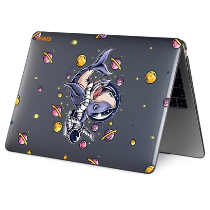 Space Themed Hard Case Cover for 2021 MacBook Pro 14 inch A2442 - Shark Astronaut