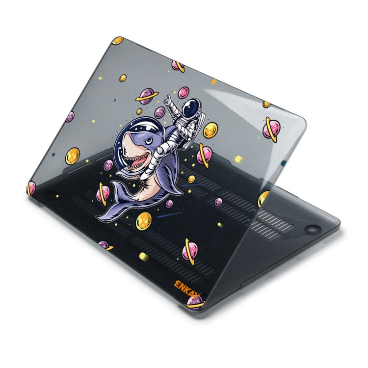 Space Landing Hard Case Cover for MacBook Pro 16 Inch 2021 Model A2485 Shark Astronaut