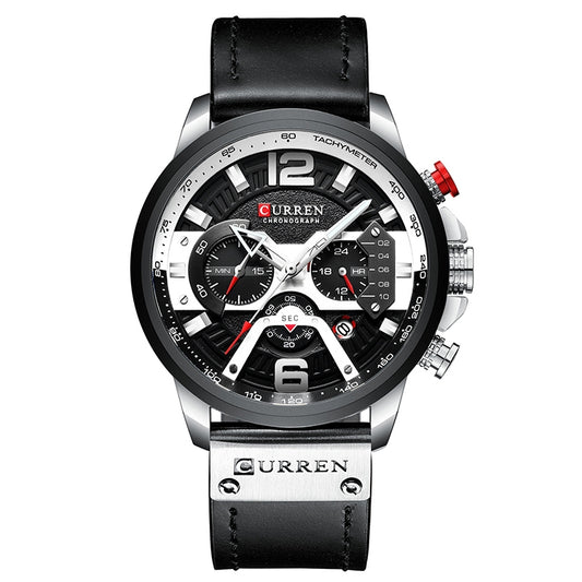 Curren M8329 Casual Men’s Military Sport Watch With Chronograph Black