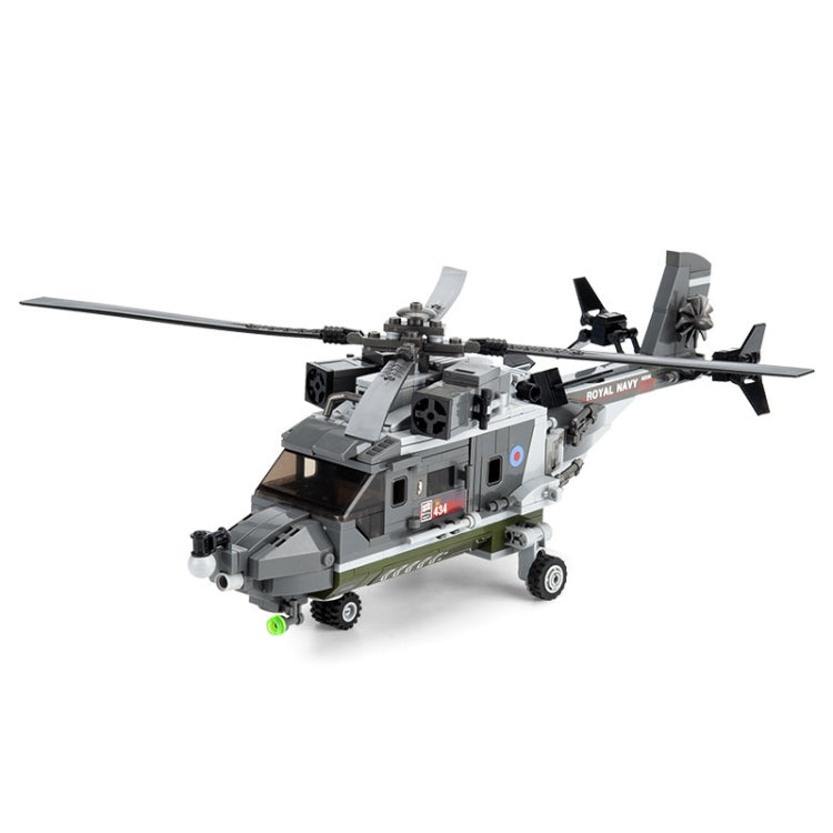 CAYI 2237 Helicopter Model Building Blocks STEM Toys Kit Set