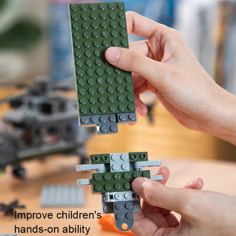 CAYI 2237 Helicopter Model Building Blocks STEM Toys Kit Set