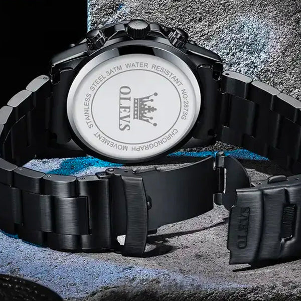 Olevs 2873 Mens Sports Multifunction Wrist Watch With Stainless Steel Strap