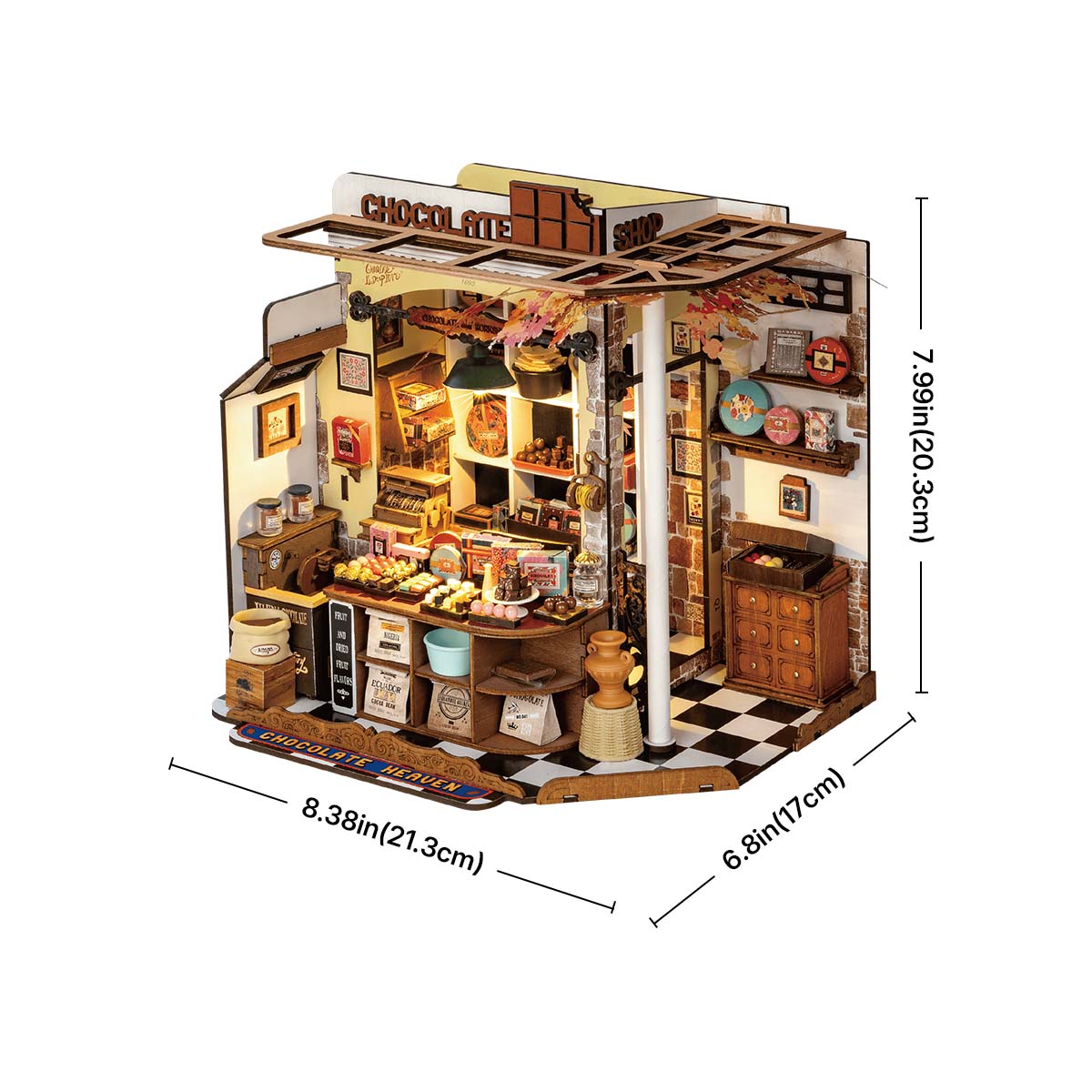 Robotime Henry's Chocolate DIY 3D Miniature House