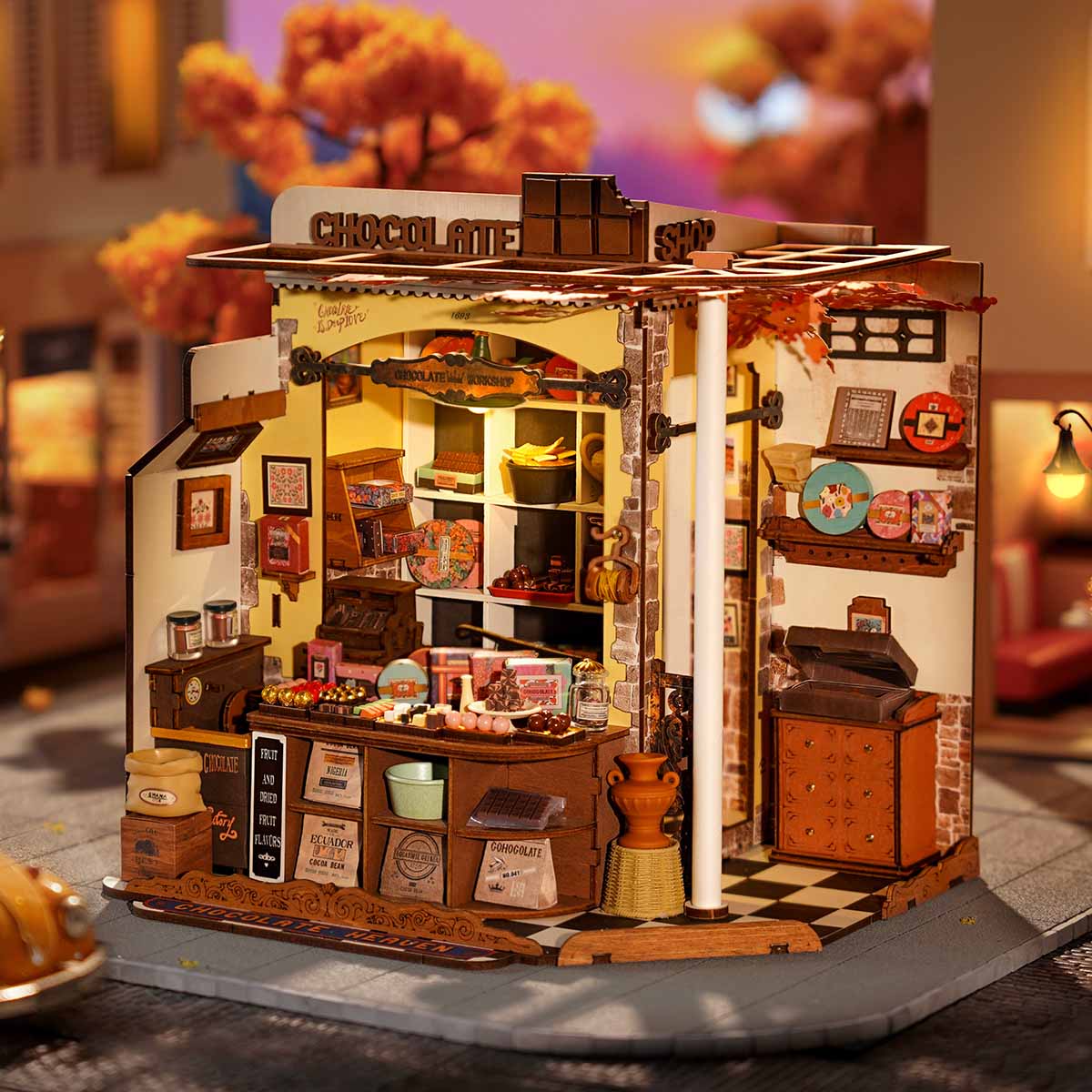 Robotime Henry's Chocolate DIY 3D Miniature House