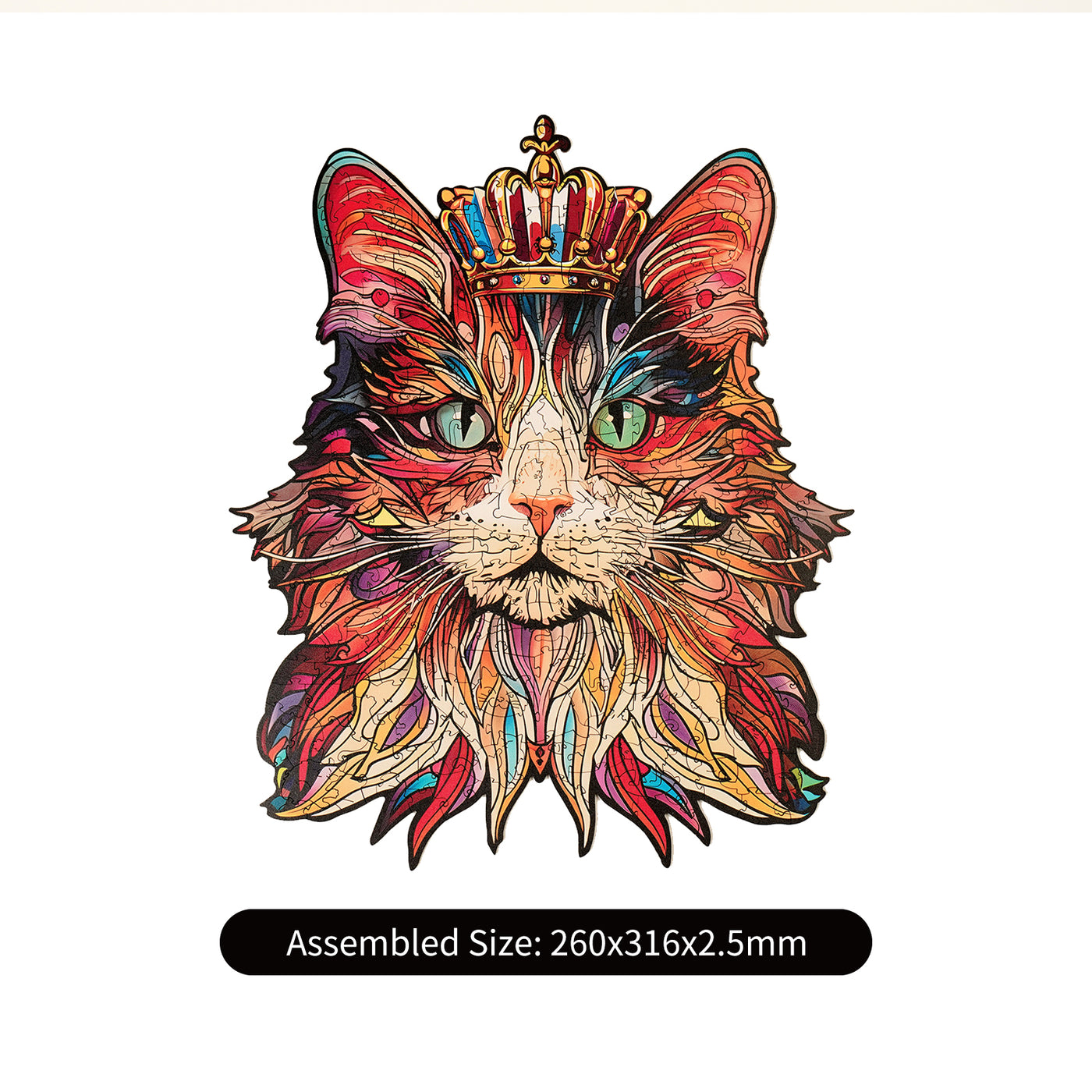 Robotime Cat King Wooden Jigsaw Puzzle
