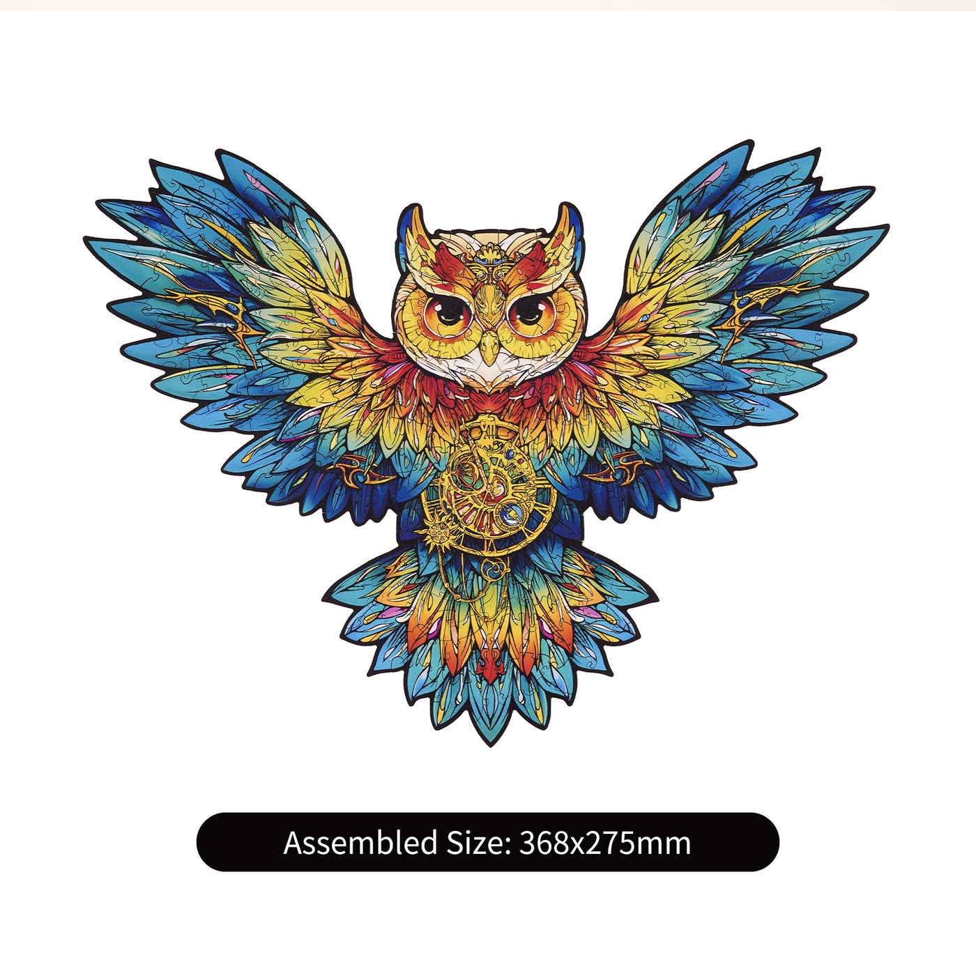 Robotime Owl Colorful Wooden Jigsaw Puzzle