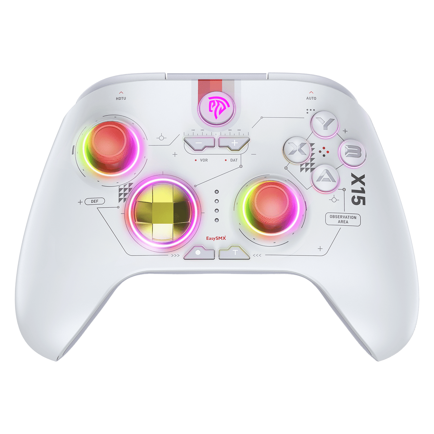 EasySMX X15 Wireless RGB Controller – Hall Effect Joystick & Trigger for Windows / Steam / Switch Mecha