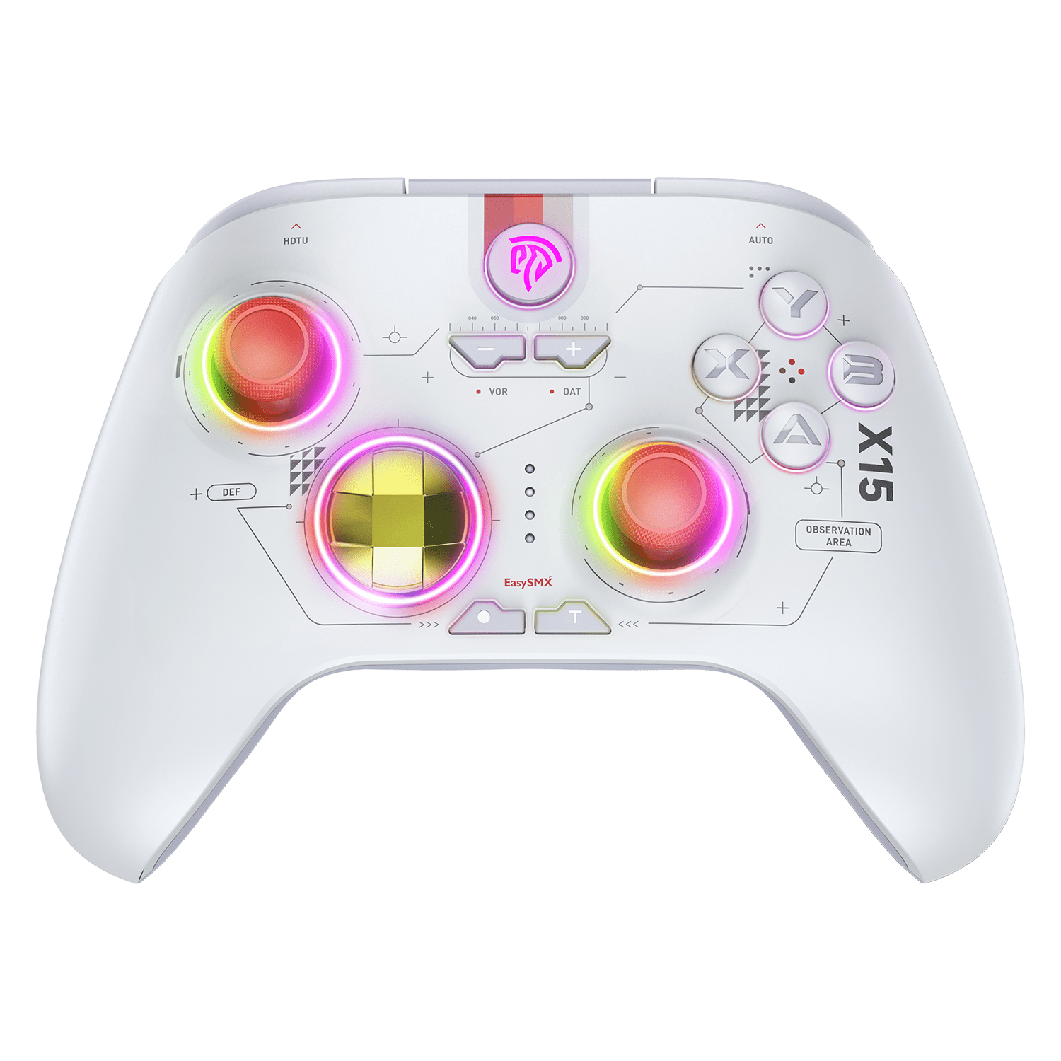 EasySMX X15 Wireless RGB Controller – Hall Effect Joystick & Trigger for Windows / Steam / Switch Mecha