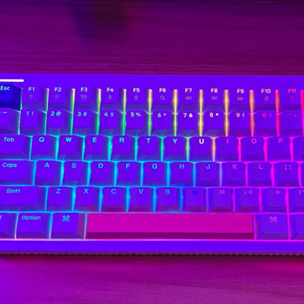 NuPhy Field75 Shine-Through PC Keycaps Noether & Gravity
