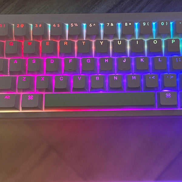 NuPhy Field75 Shine-Through PC Keycaps Noether & Gravity