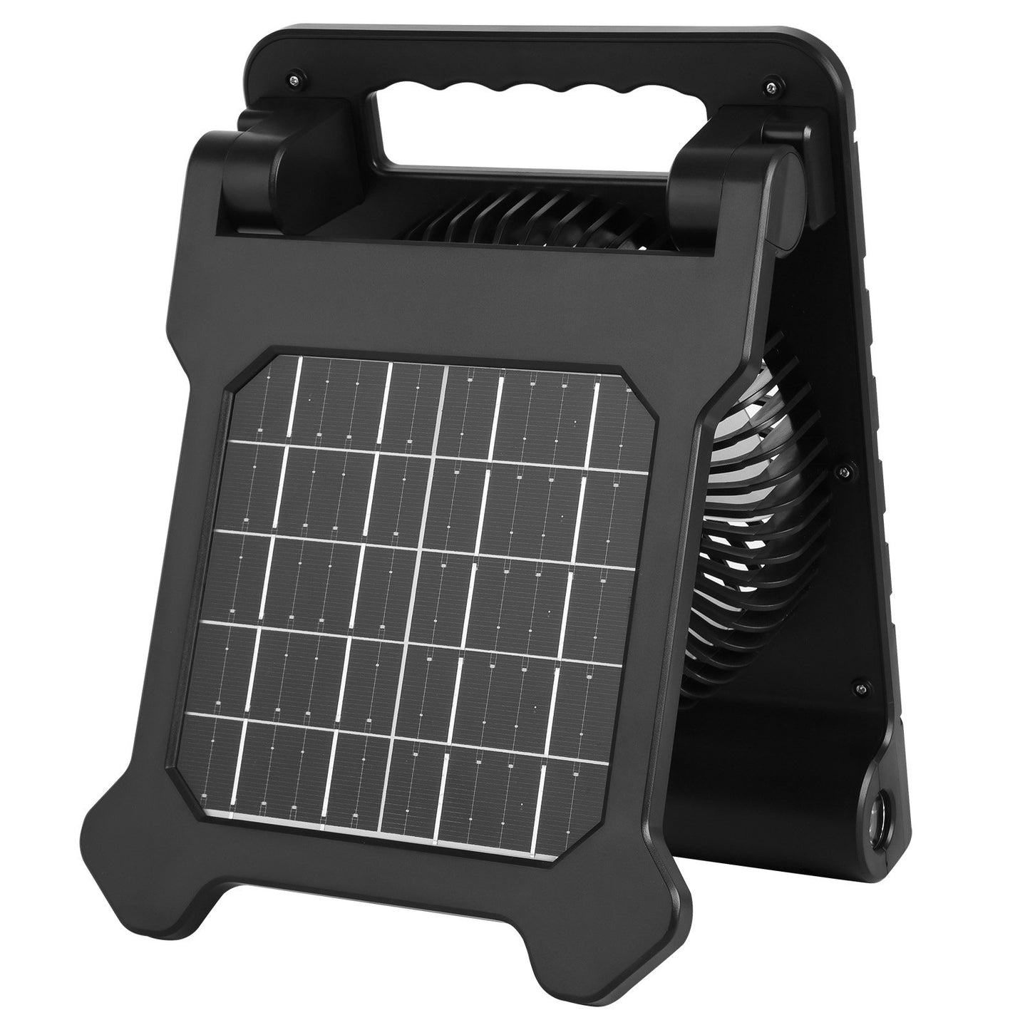 10000mAh Solar Rechargeable Cordless Camping Fan LED Light