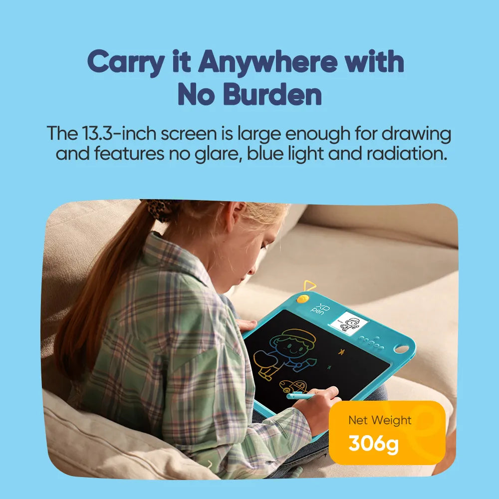 XPPen Kids Doodle Learning Drawing Board Pink