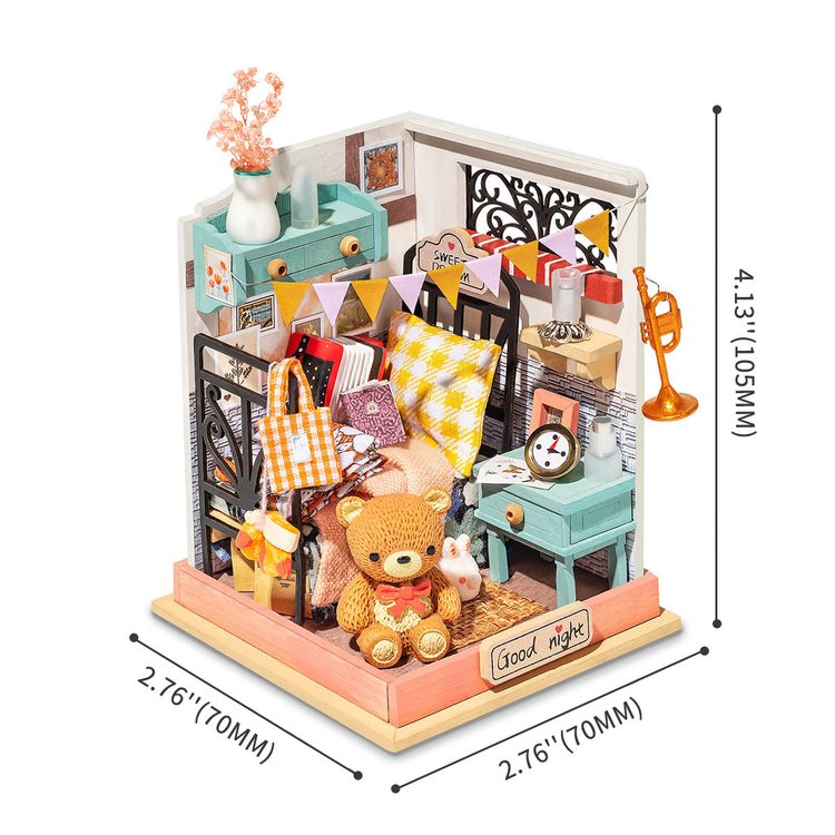 Sweet Dream Bedroom Miniature Room Kit