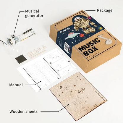 Orpheus DIY Music Box 3D Wooden Puzzle