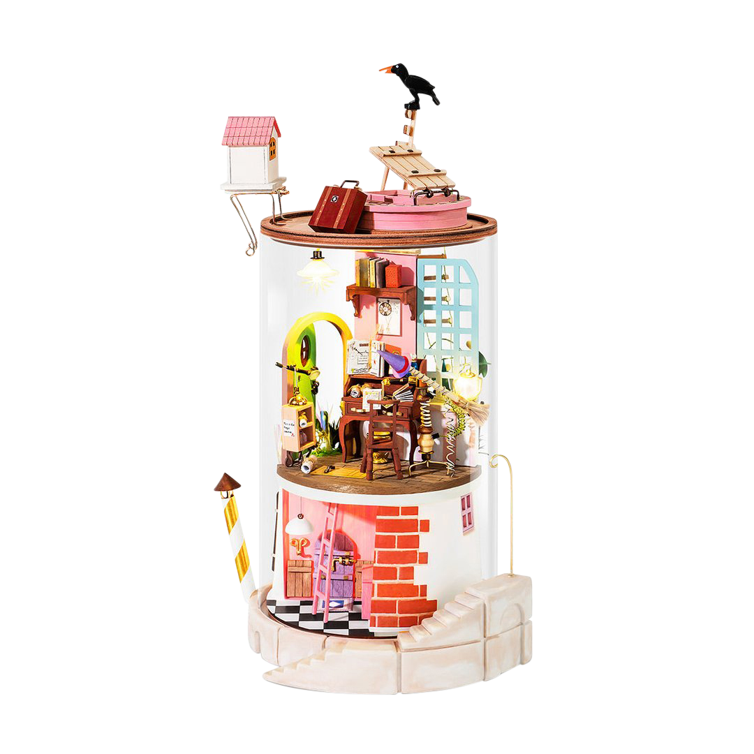 Robotime DIY Glass Dollhouse - Secluded Neighbour