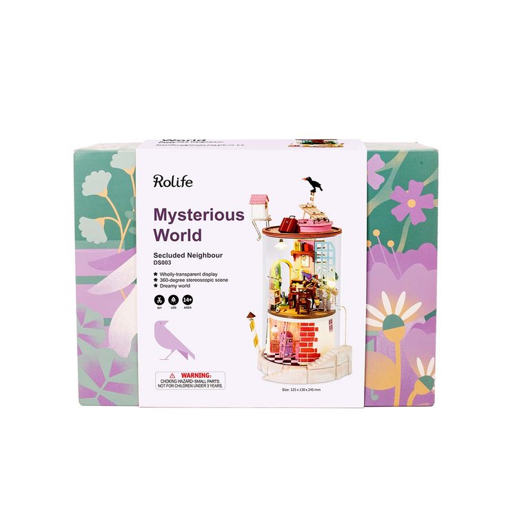 Robotime DIY Glass Dollhouse - Secluded Neighbour