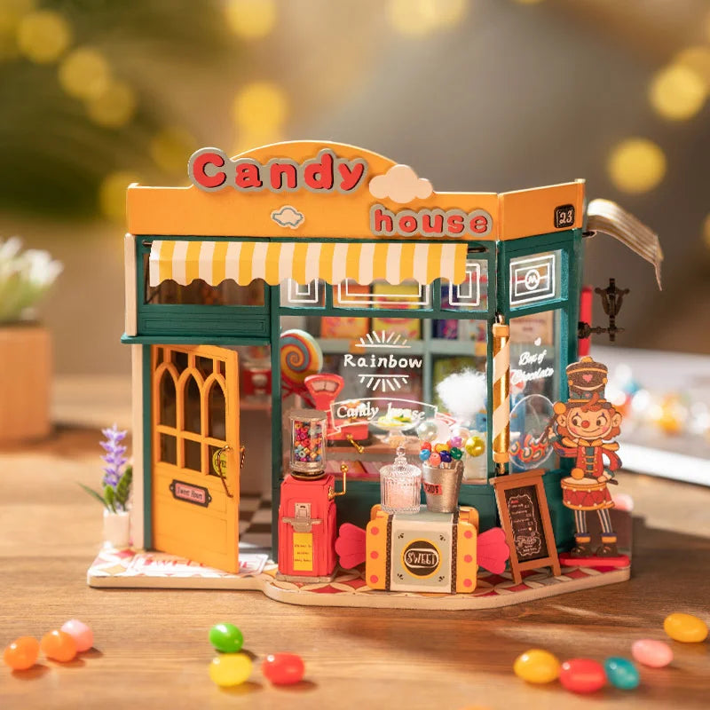 Rainbow Candy House DIY Miniature House