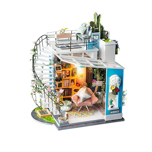 Robotime Dora's Loft DIY Miniature Dollhouse Kit