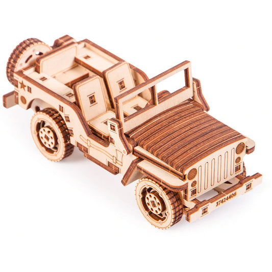 Wood Trick 3D Puzzle Jeep