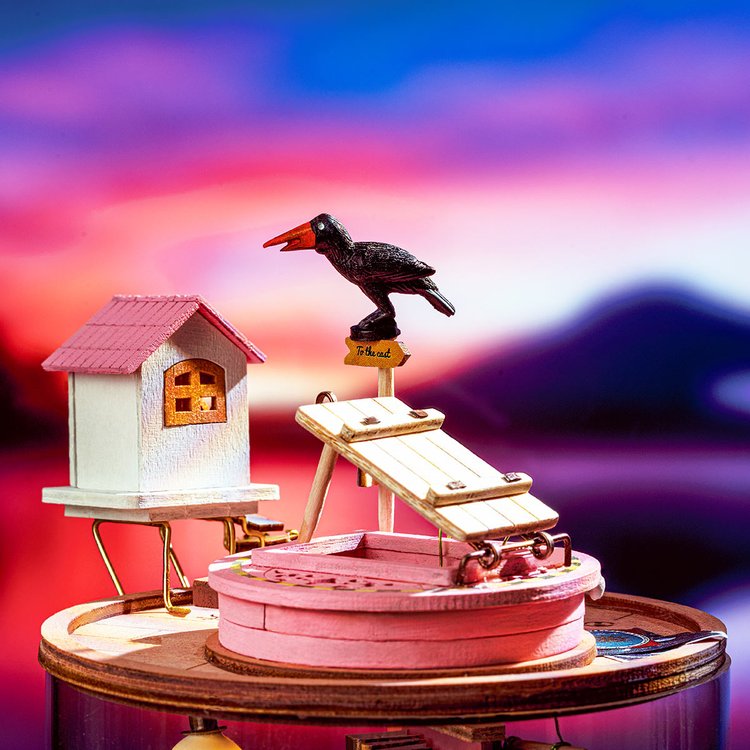 Robotime DIY Glass Dollhouse - Secluded Neighbour