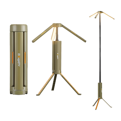 BougeRV 3000LM Portable Telescopic Outdoor Camping Rechargeable LED Light