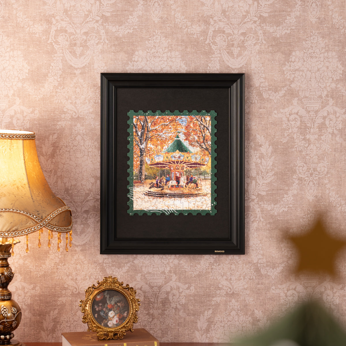 Robotime Golden Autumn Carousel Wooden Jigsaw Puzzle