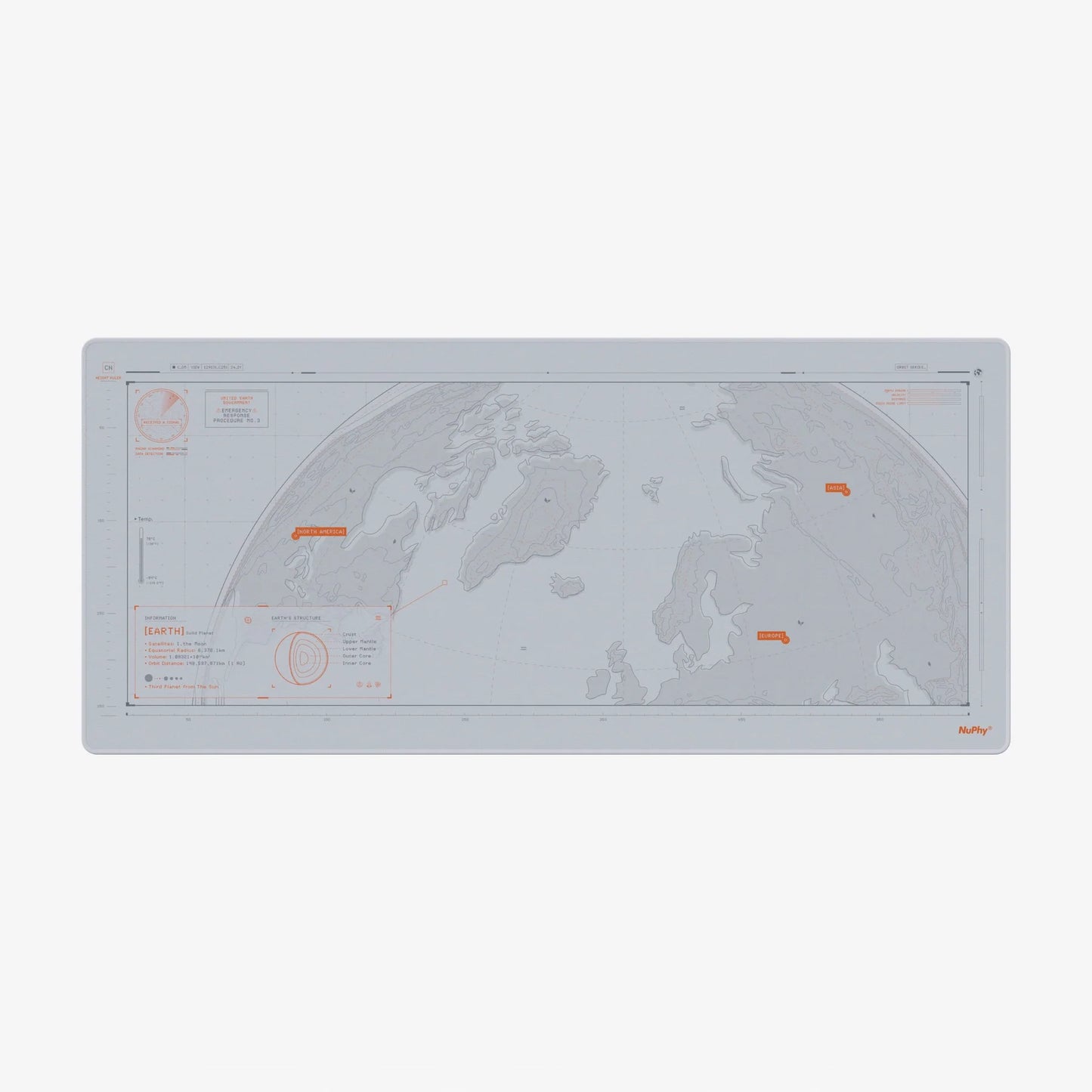 NuPhy Orbit Terra Bright Desk Mat & Mousepad