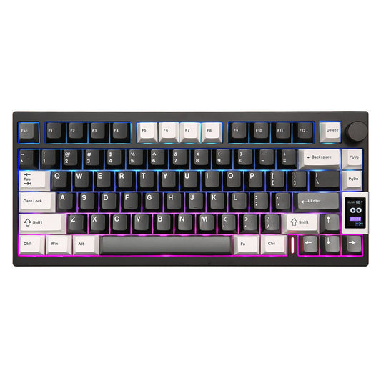 YUNZII AL80 QMK/VIA Aluminum LCD Wireless Mechanical Gaming Keyboard