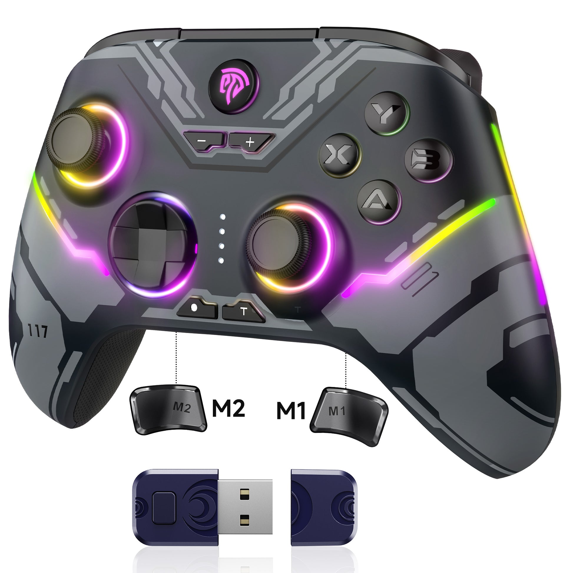 EasySMX X15 RGB Controller – Hall Effect Joystick & Trigger for Windows / Steam / Switch Starfield