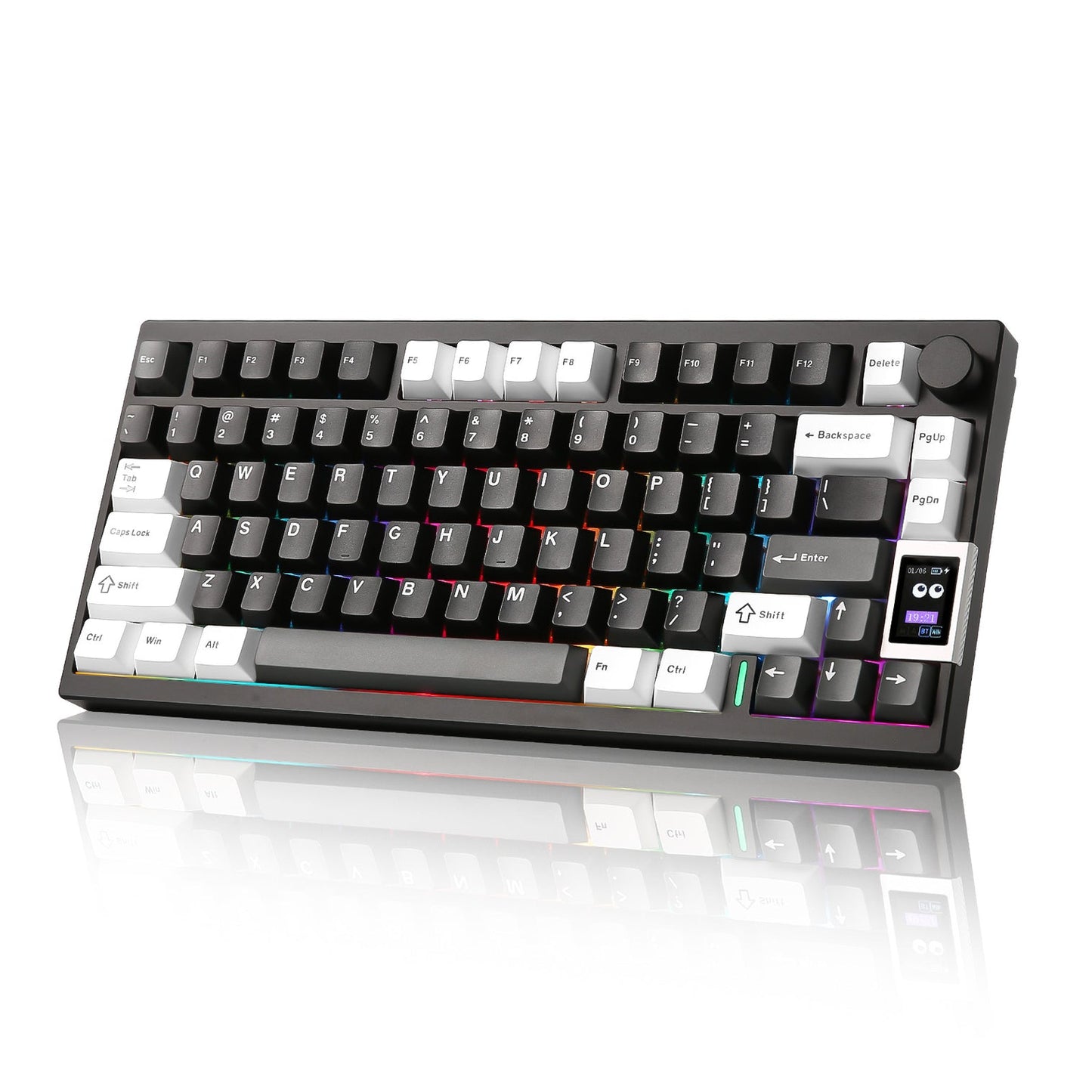 YUNZII AL80 QMK/VIA Aluminum LCD Wireless Mechanical Gaming Keyboard