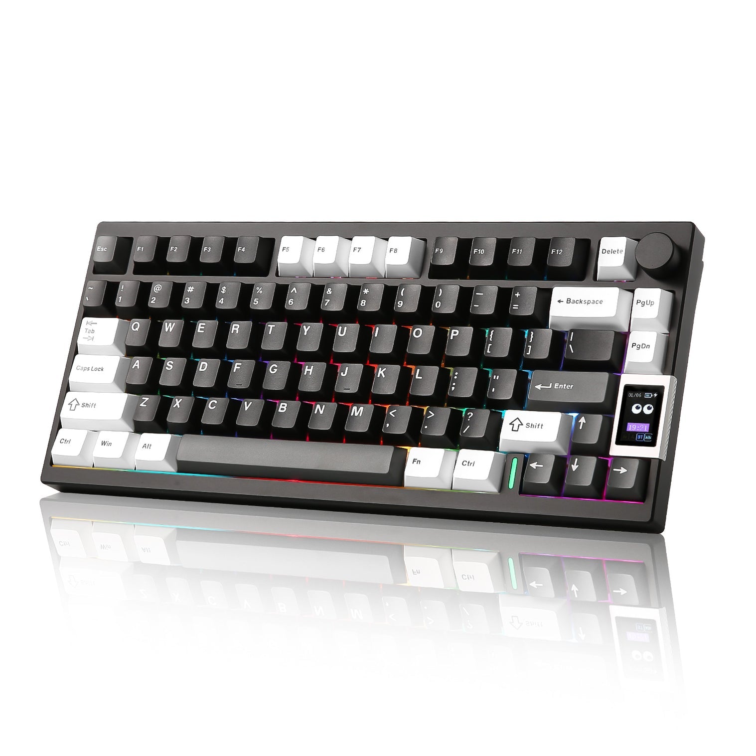 YUNZII AL80 QMK/VIA Aluminum LCD Wireless Mechanical Gaming Keyboard