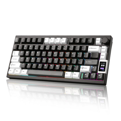 YUNZII AL80 QMK/VIA Aluminum LCD Wireless Mechanical Gaming Keyboard