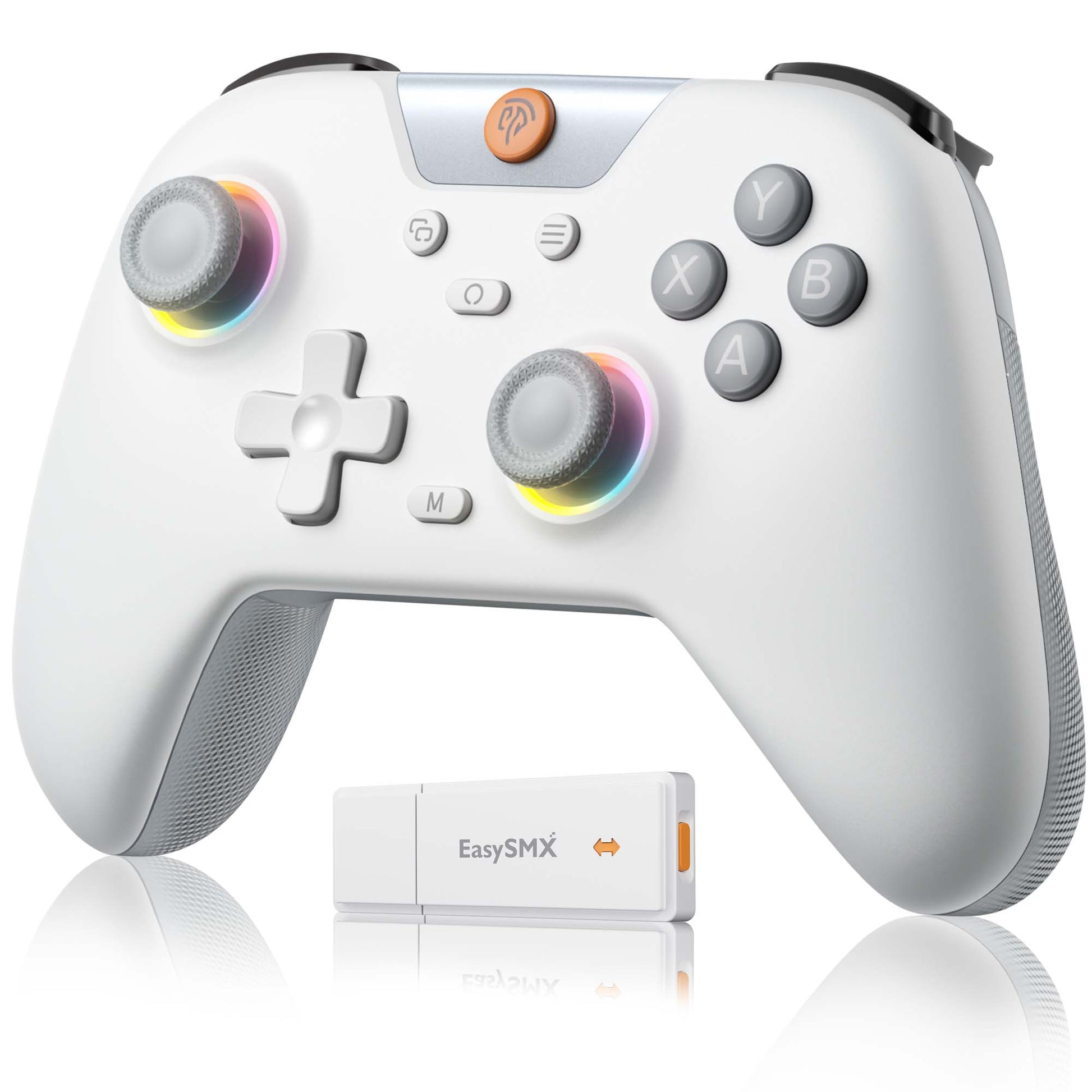 EasySMX X05 Hall Effect Gaming Controller For PC / Steam / Nintendo Switch Grey