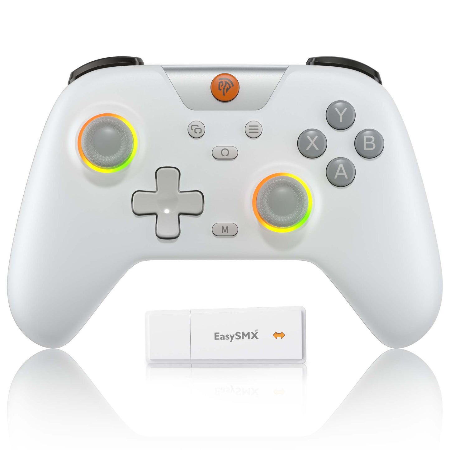 EasySMX X05 Hall Effect Gaming Controller For PC / Steam / Nintendo Switch Grey