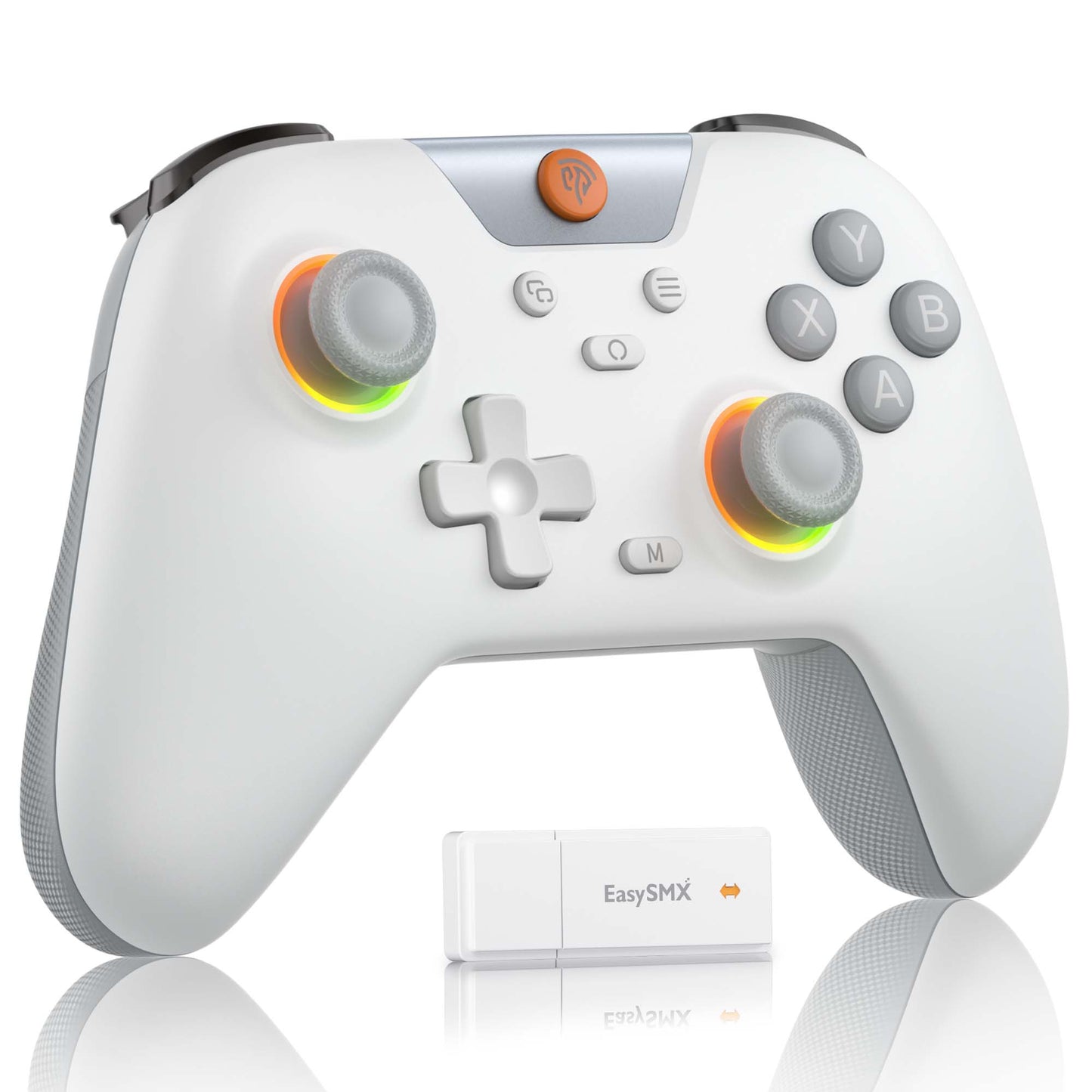 EasySMX X05 Hall Effect Gaming Controller For PC / Steam / Nintendo Switch Grey