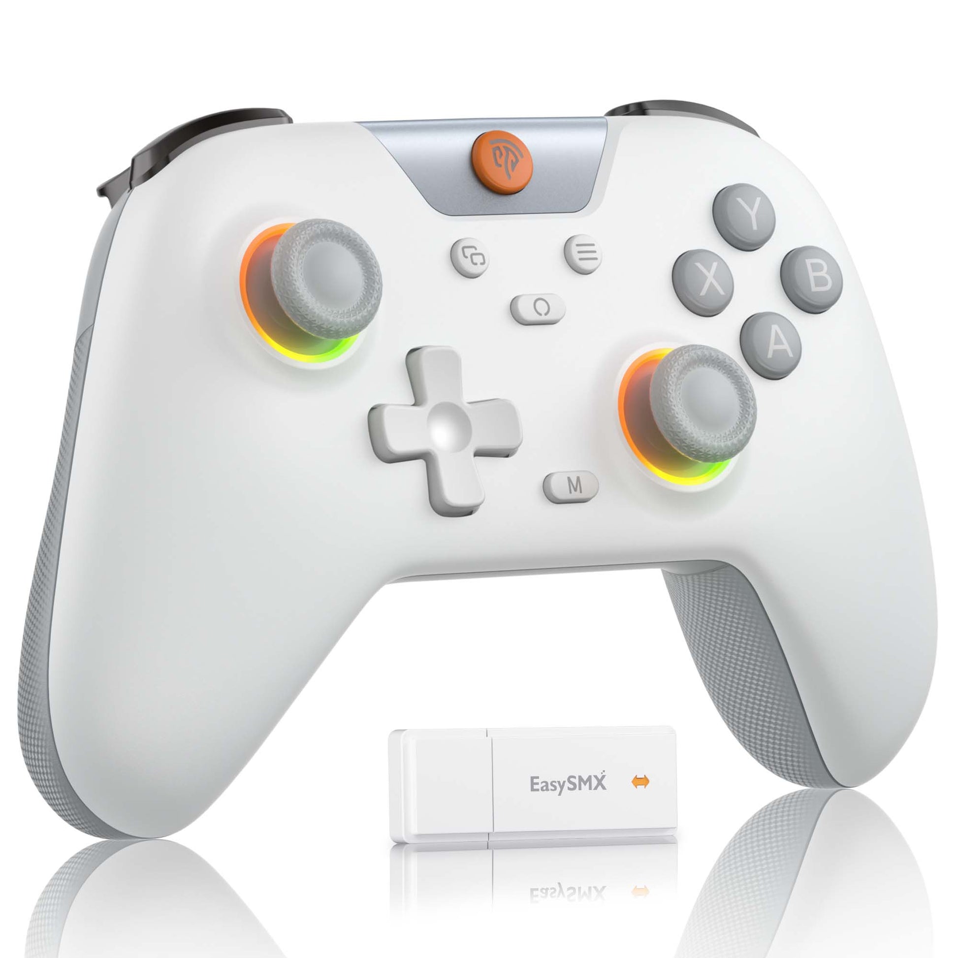 EasySMX X05 Hall Effect Gaming Controller For PC / Steam / Nintendo Switch Grey