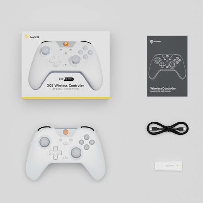 EasySMX X05 Hall Effect Gaming Controller For PC / Steam / Nintendo Switch Grey