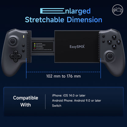 EasySMX M15 Type C Mobile Gaming Controller With Hall Effect & Mechanical Buttons
