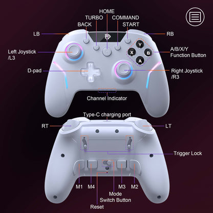 EasySMX X20 Hall Effect Gaming Controller For PC / Steam / Nintendo Switch
