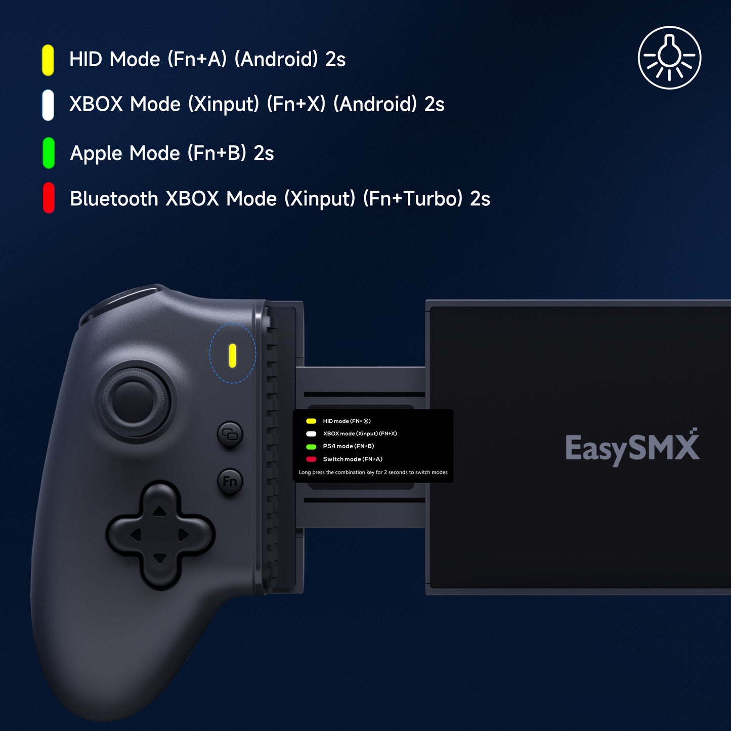 EasySMX M15 Type C Mobile Gaming Controller With Hall Effect & Mechanical Buttons