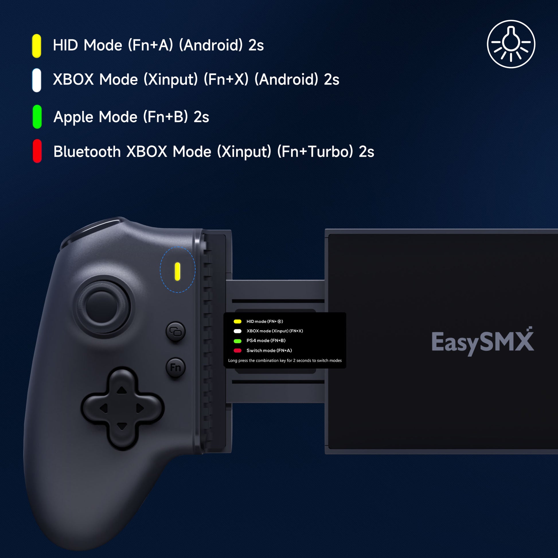 EasySMX M15 Type C Mobile Gaming Controller With Hall Effect & Mechanical Buttons