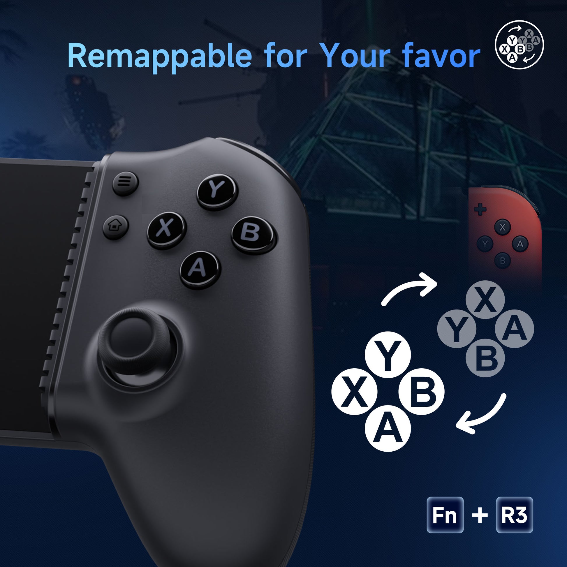 EasySMX M15 Type C Mobile Gaming Controller With Hall Effect & Mechanical Buttons