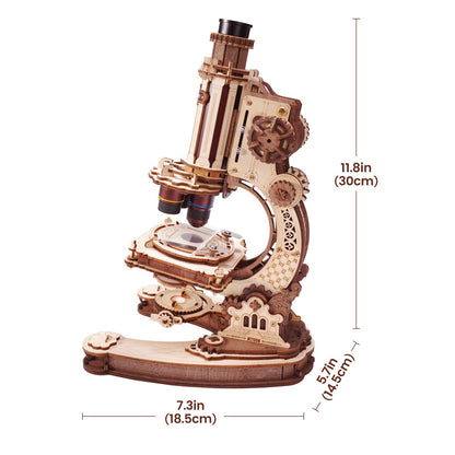 Robotime Microscope Mechanical Wooden DIY 3D Puzzle